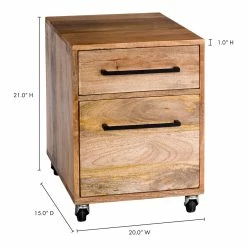 Moe's Home Collection Colvin Mobile Pedestal Cabinets