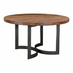Moe's Home Collection Bent Round Dining Table 54" Smoked Tables
