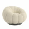 Emerald Home Lily Pumpkin Swivel Accent Chair Beige Chairs