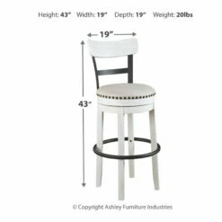 Ashley Furniture Stools Valebeck - Ultimate Best In Class UPH Swivel Barstool (1/CN)