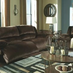 Signature Design By Ashley® Clonmel - Chocolate - 3 Pc. - Power Sofa, Loveseat, Recliner Reclining Furniture
