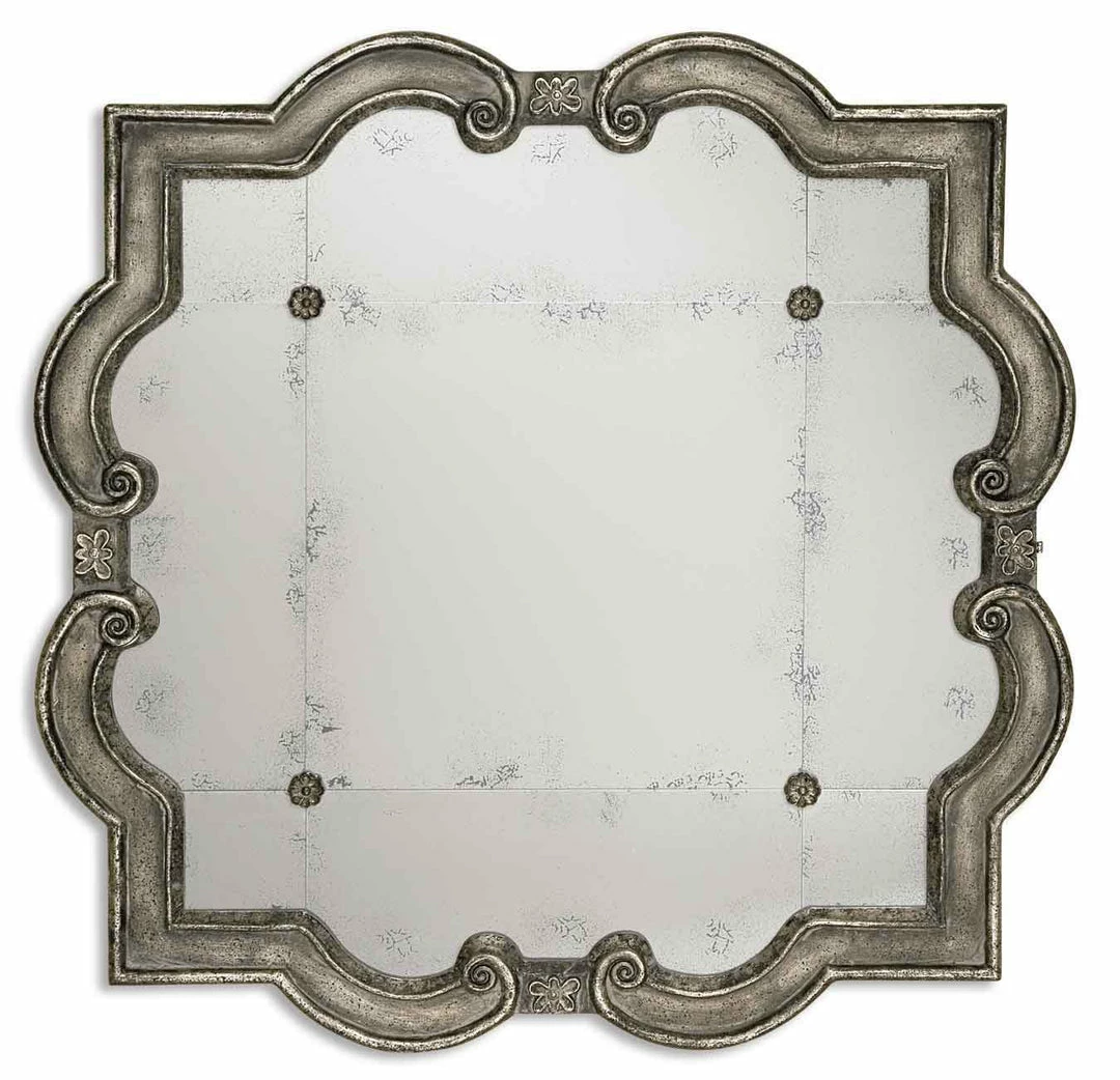 Best Pirce 🤩 Uttermost Prisca Distressed Silver Mirror 🔔 3 Uttermost Prisca Distressed Silver Mirror