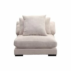 Moe's Home Collection Tumble Slipper Chair Cappuccino Sectional Pieces