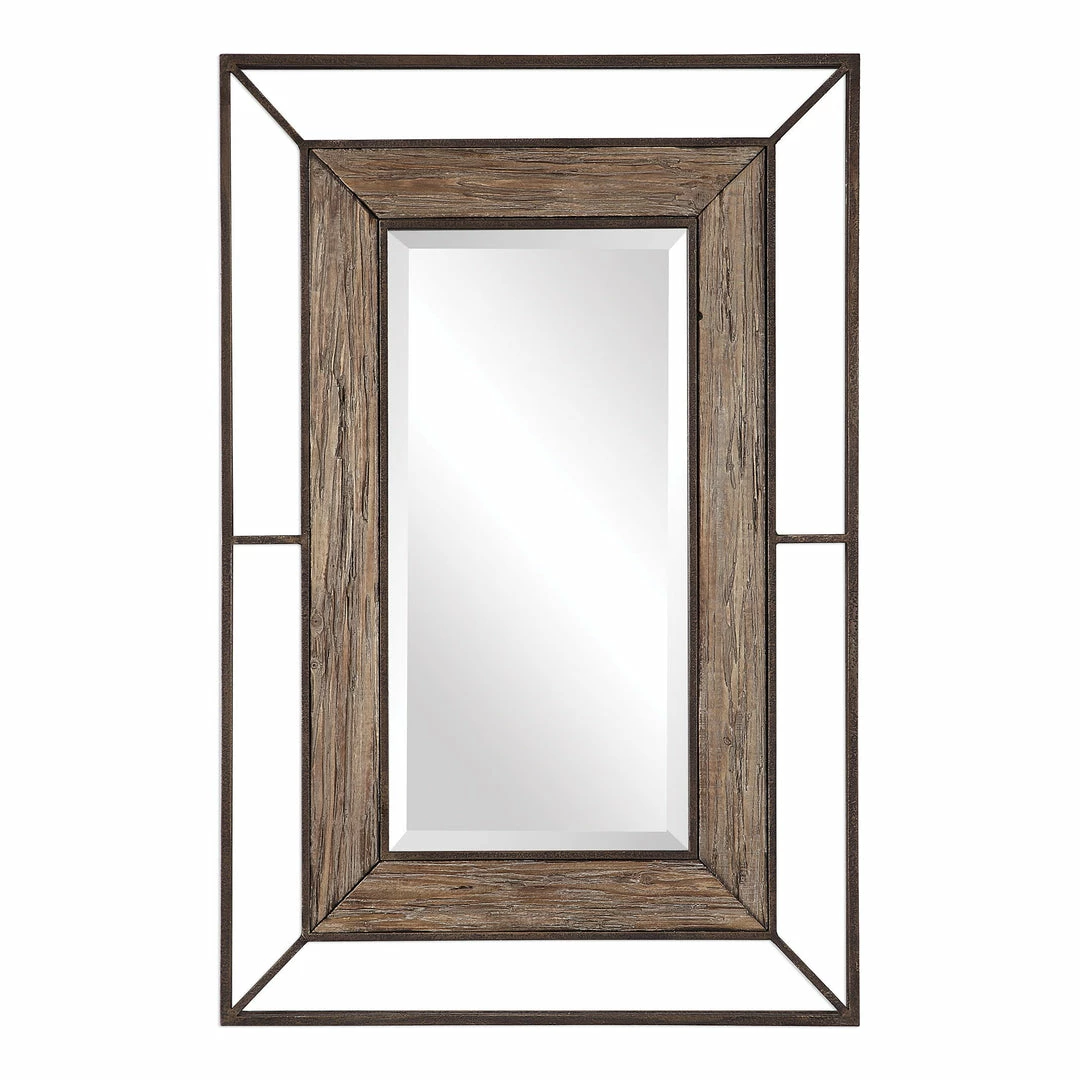New ✨ Accessories Uttermost Ward Open Framed Wood Mirror 🔥 3 Accessories Uttermost Ward Open Framed Wood Mirror