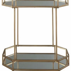 Ashley Furniture Daymont - Gold Finish - Bar Cart