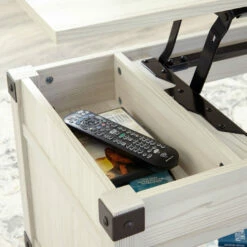 Best Sale 🥰 Ashley Furniture Bayflynn - Whitewash - Rect Lift Top Cocktail Table 😀 18 Ashley Furniture Bayflynn - Whitewash - Rect Lift Top Cocktail Table