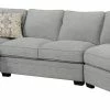 Emerald Home Analiese Sectional Linen Gray Sectionals