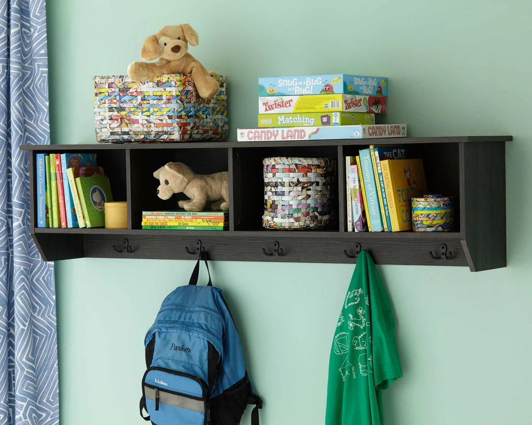 Top 10 🥰 Ashley Furniture Accessories Mansi - Gray - Wall Shelf - 5-hooks 😀 6 Ashley Furniture Accessories Mansi - Gray - Wall Shelf - 5-hooks