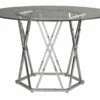 Best deal 😉 Ashley Furniture Madanere - Pearl Silver - Round Dining Room Table 🔥 1 Ashley Furniture Madanere - Pearl Silver - Round Dining Room Table