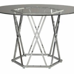 Ashley Furniture Madanere - Pearl Silver - Round Dining Room Table