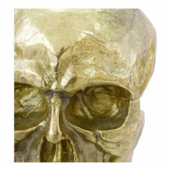 Moe's Home Collection Braincase Skull Statue Gold