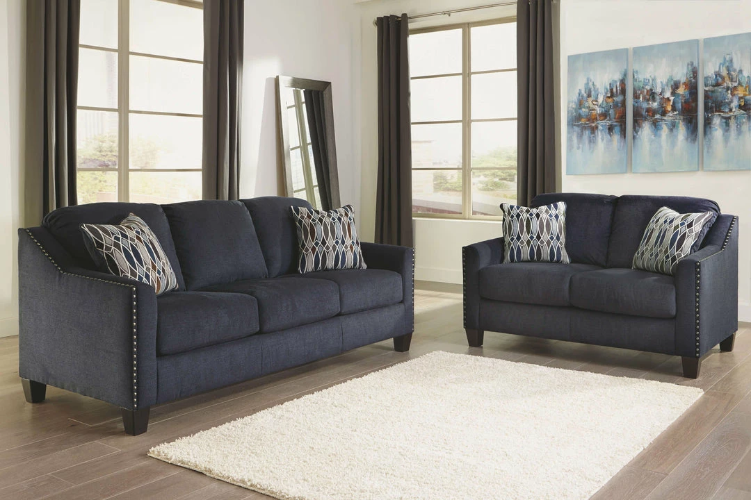 Brand new ⭐ Ashley Furniture Loveseats Creeal - Blue - Loveseat 😍 7 Ashley Furniture Loveseats Creeal - Blue - Loveseat