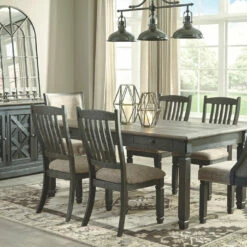 Ashley Furniture Chairs Tyler - Black/grayish Brown - Dining Uph Side Chair (2/cn) - Framed Back
