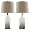 Ashley Furniture Nollie - Gray - Glass Table Lamp (2/CN)