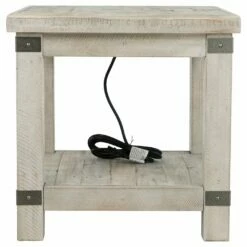 Ashley Furniture Carynhurst - White Wash Gray - Rectangular End Table Tables