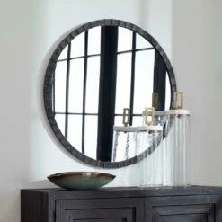 Uttermost Dandridge Round Industrial Mirror Accessories