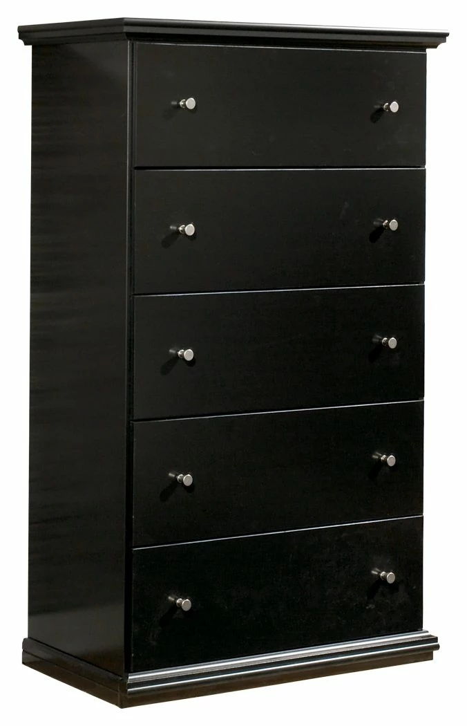 Discount ๐ Ashley Furniture Maribel - Black - Five Drawer Chest Chests โ๏ธ 3 Ashley Furniture Maribel - Black - Five Drawer Chest Chests