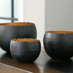 Ashley Furniture Claudine - Black/gold Finish - Bowl Set (3/cn)