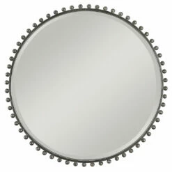 Uttermost Taza Round Iron Mirror