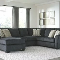 Signature Design By Ashley® Eltmann - Left Arm Facing Corner Chaise, Armless Loveseat, Right Arm Facing Sofa With Corner Wedge Sectional Sectionals