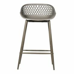 Moe's Home Collection Piazza Outdoor Counter Stool Grey-m2 Stools