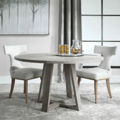 Deals 🧨 Tables Uttermost Gidran Gray Dining Table ⌛ 12 Tables Uttermost Gidran Gray Dining Table