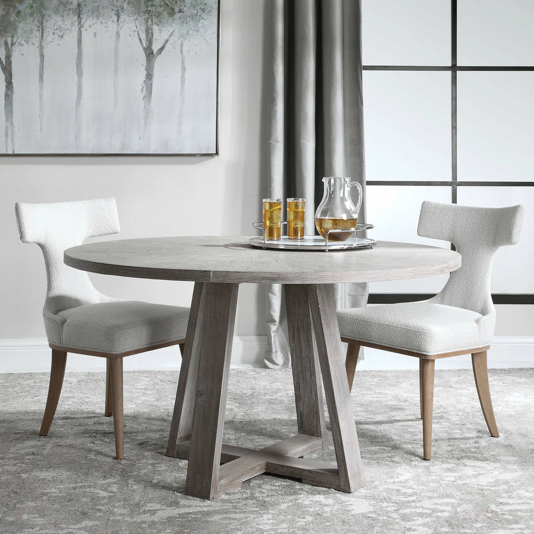 Deals 🧨 Tables Uttermost Gidran Gray Dining Table ⌛ 5 Tables Uttermost Gidran Gray Dining Table