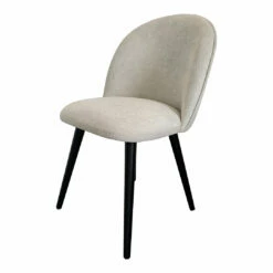 Moe's Home Collection Clarissa Dining Chair Light Grey-m2 Chairs