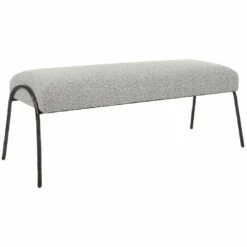 Uttermost Jacobsen Modern Gray Bench Benches