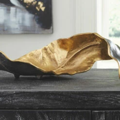 Ashley Furniture Melinda - Black/gold Finish - Sculpture Table Decor