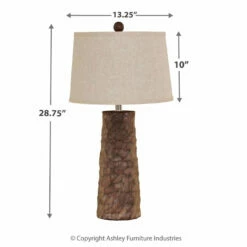 Outlet ✔️ Ashley Furniture Sinda - Gray - Poly Table Lamp (2/CN) Accessories 🔥 9 Ashley Furniture Sinda - Gray - Poly Table Lamp (2/CN) Accessories