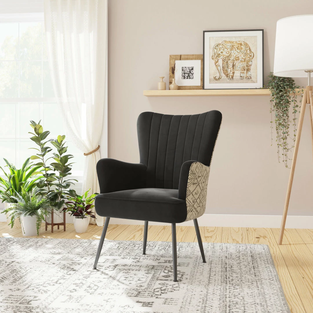 Coupon 💯 Emerald Home Amera Accent Chair Black With Petroglyph Print 🧨 6 Emerald Home Amera Accent Chair Black With Petroglyph Print