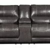 Ashley Furniture Mccaskill - Gray - Dbl Rec Pwr Loveseat W/console Reclining Furniture