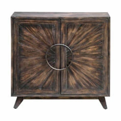 Cabinets Uttermost Kohana Black Console Cabinet