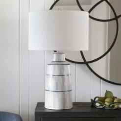 Accessories Uttermost Breton Nautical Stripe Table Lamp