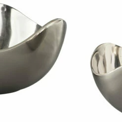 Ashley Furniture Donato - Chrome Finish - Bowl Set (2/cn) Table Decor
