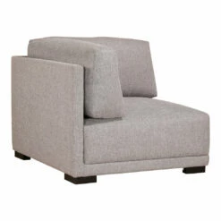 Moe's Home Collection Romeo Corner Chair Grey