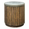Tables Uttermost Maxfield Wooden Drum Side Table