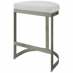 Stools Uttermost Ivanna Backless Silver Counter Stool