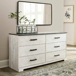 Ashley Furniture Shawburn - Attractive/Charcoal Gray - Six Drawer Dresser Dressers