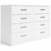 Buy ๐ Signature Design By Ashleyยฎ ๐ Dressers Flannia - White - Eight Drawer ๐ Dresser ๐ 2 Signature Design By Ashleyยฎ Dressers Flannia - White - Eight Drawer Dresser