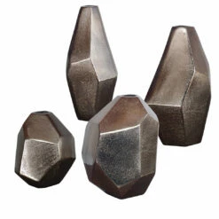Table Decor Uttermost Amna Matte Nickel Vases Set/4