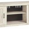 Cheap 🤩 Ashley Furniture TV Stands Bellaby - Whitewash - Lg Tv Stand W/fireplace Option - Small ❤️ 1 Ashley Furniture TV Stands Bellaby - Whitewash - Lg Tv Stand W/fireplace Option - Small