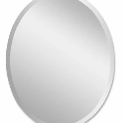 Uttermost Frameless Large Oval Mirror