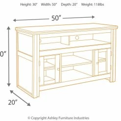 Ashley Furniture Harpan - Reddish - Best In Class TV Stand
