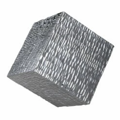 Accessories Uttermost Jessamine Silver Wall Cube