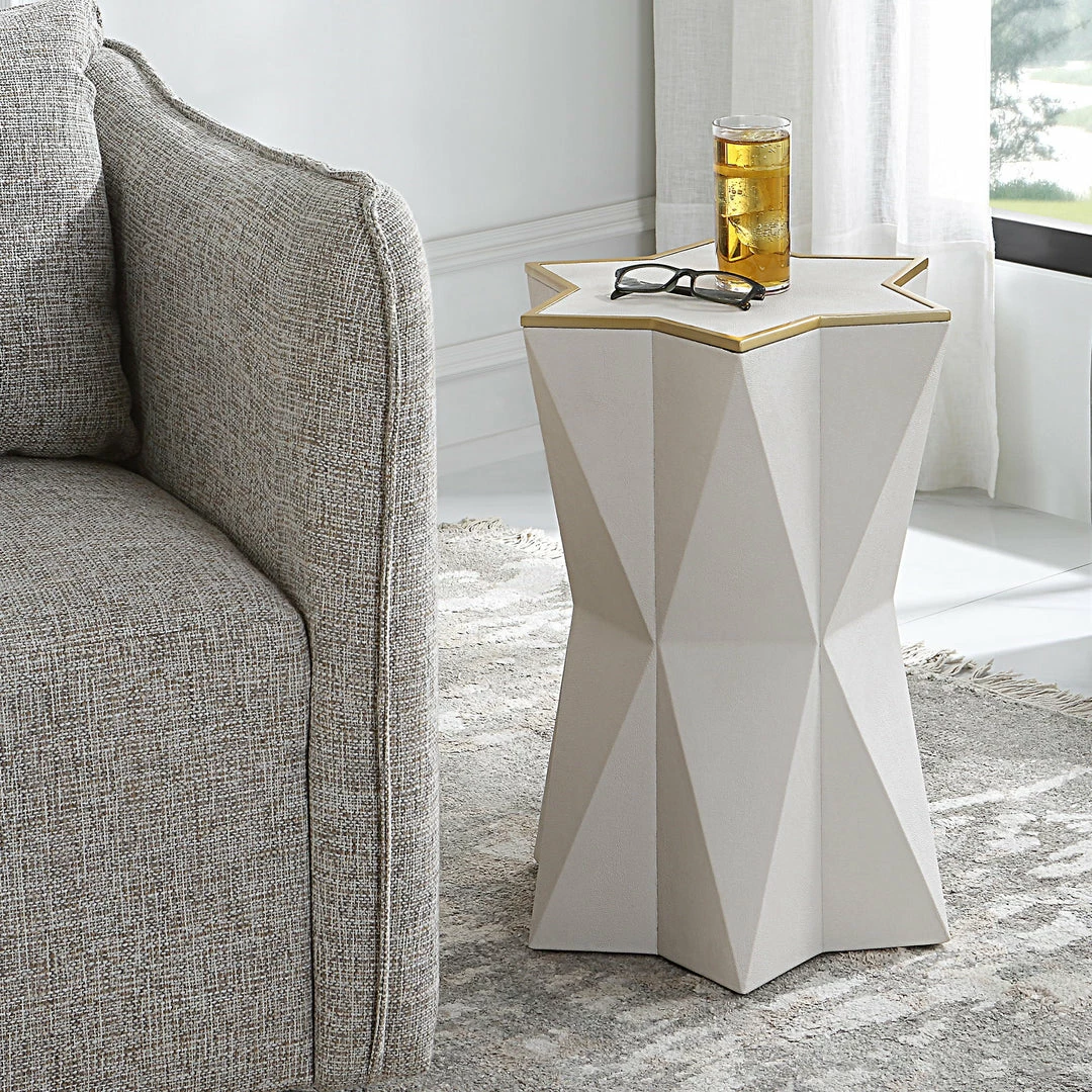 Best deal 😍 Uttermost Capella White Accent Table 🧨 4 Uttermost Capella White Accent Table