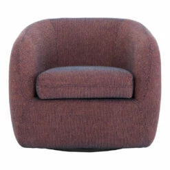 Moe's Home Collection Maurice Swivel Chair Rosa Orange