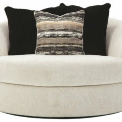 Ashley Furniture Cambri - Snow - Oversized Round Swivel Chair