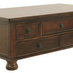 Ashley Furniture Porter - Rustic Brown - Rectangular Cocktail Table